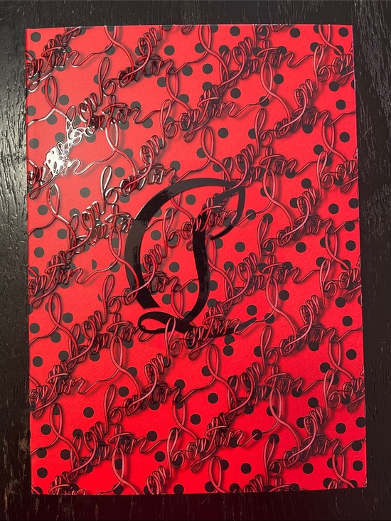 Christian Louboutin Other - Christian Louboutin Red Logo Hardcover Notebook